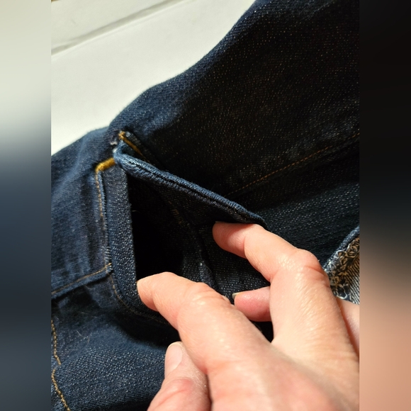 Levi's Womens Classic Dark Wash Blue Denim Vest - Picture 3 of 6